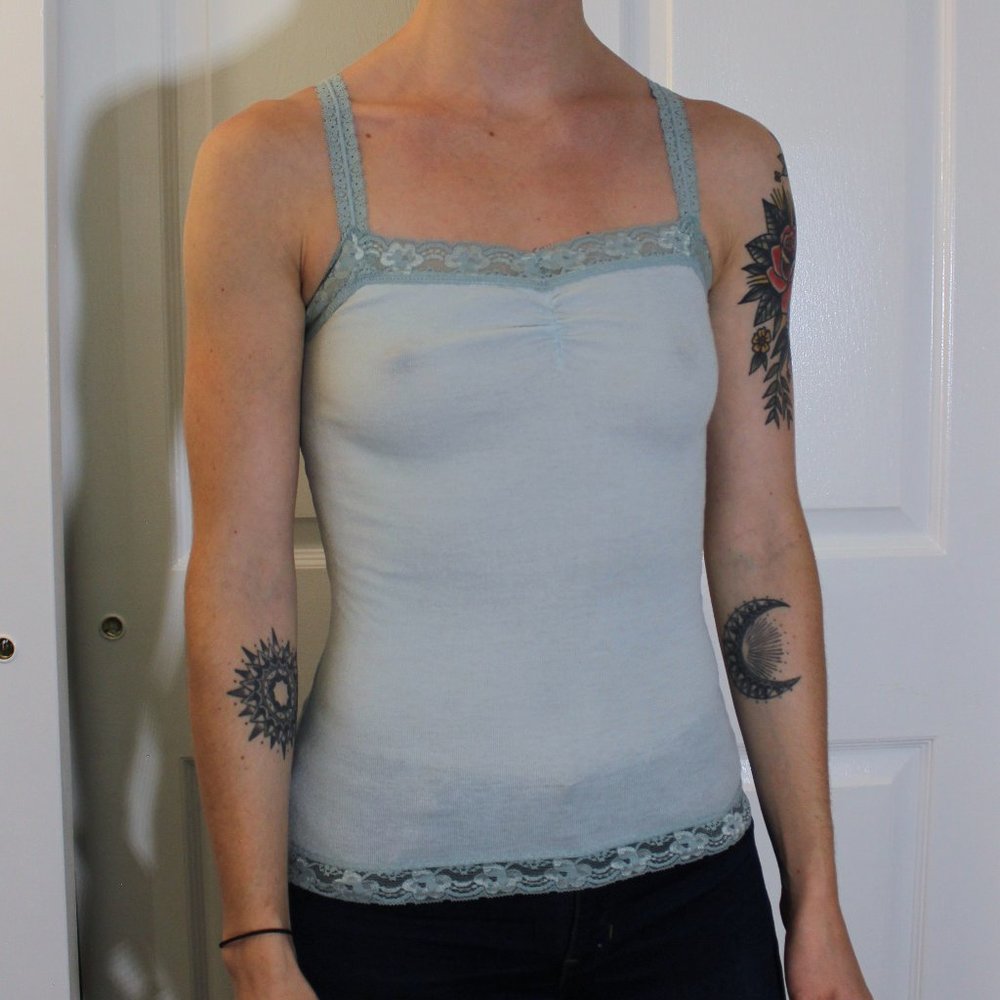 Light Blue Lace Camisole